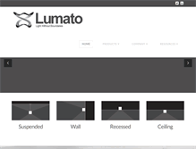 Tablet Screenshot of lumatolighting.com